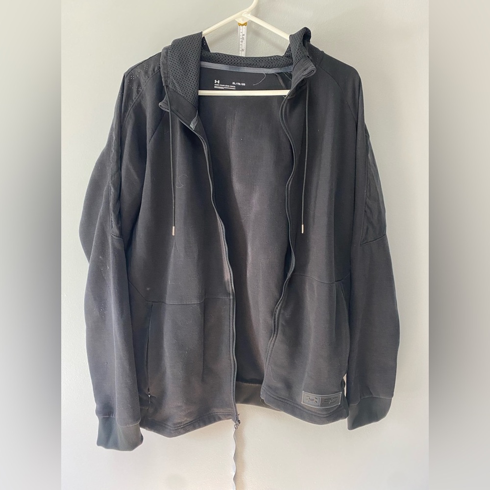 Under Armour Black Perforated Athletic jacket